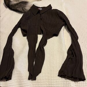 Urban Outfitters Dark Brown Blouse